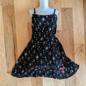 Xs s black atomic starburst Sourpuss dress
